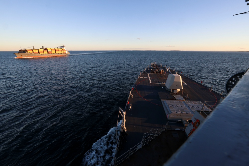 USS Bainbridge (DDG96) Transits the Danish Straits