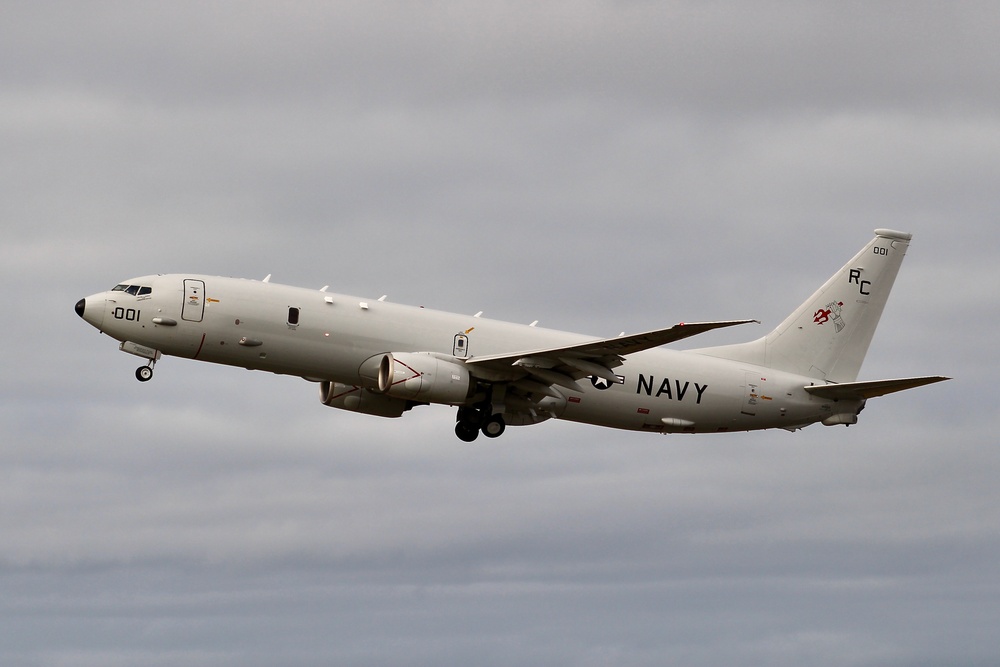 P-8A Poseidon Executes Training Flight