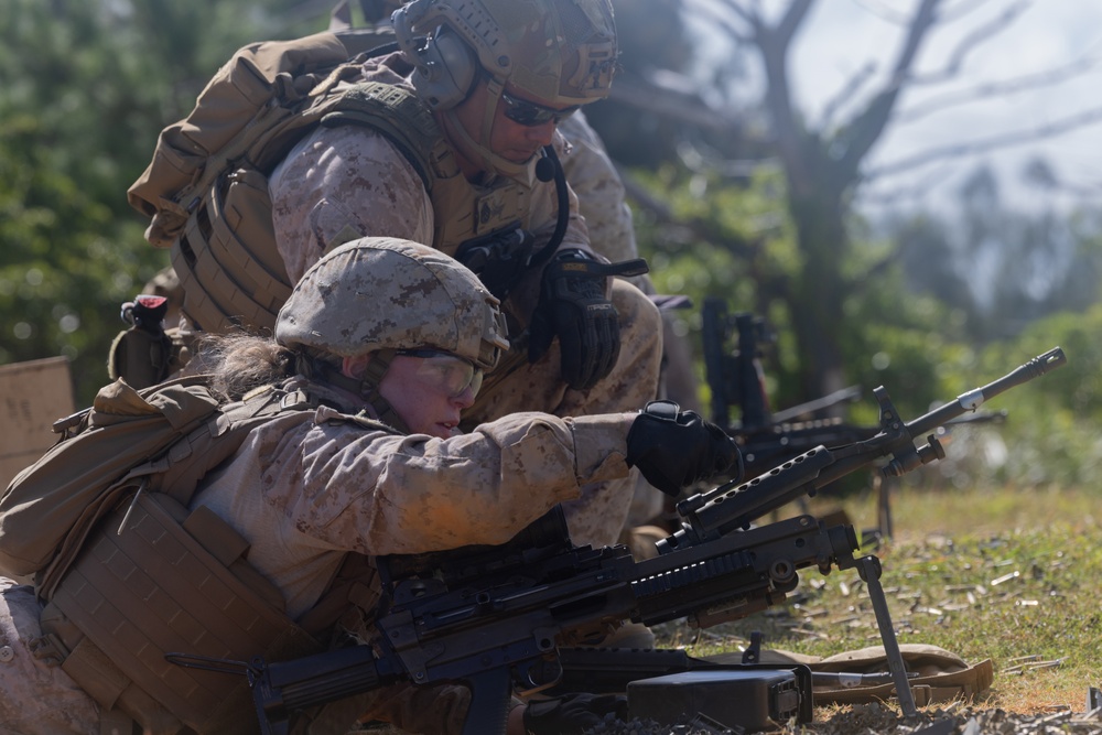 5th ANGLICO executes live-fire machine gun range