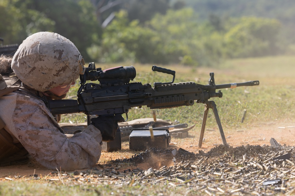 5th ANGLICO executes live-fire machine gun range