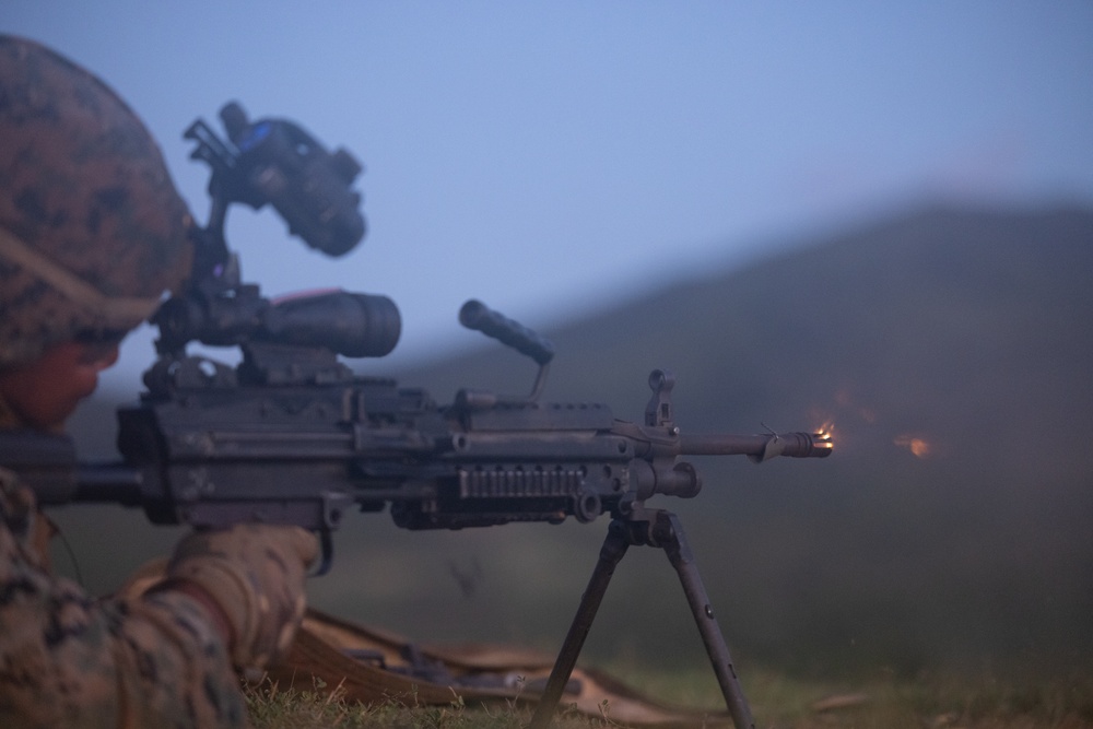 5th ANGLICO executes live-fire machine gun range