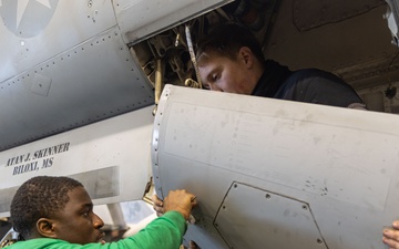 VFA-31 Sailors Conduct Maintenance