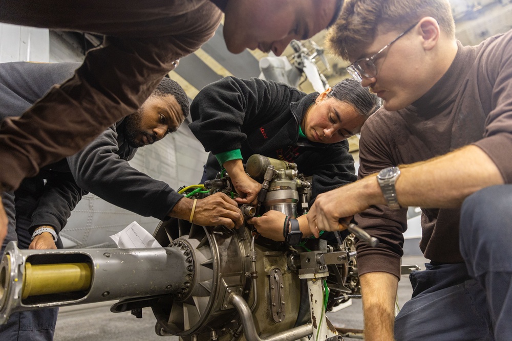 VFA-31 Sailors Conduct Maintenance