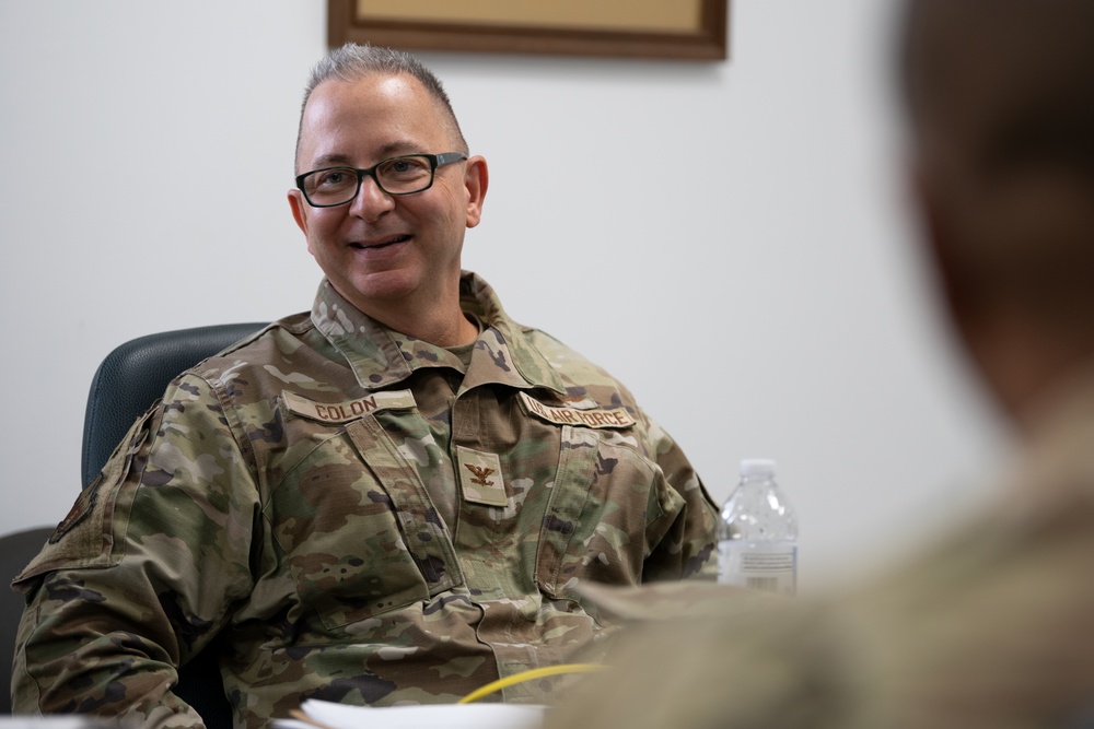 Command staff site visit at Punta Borinquen Air National Guard Station