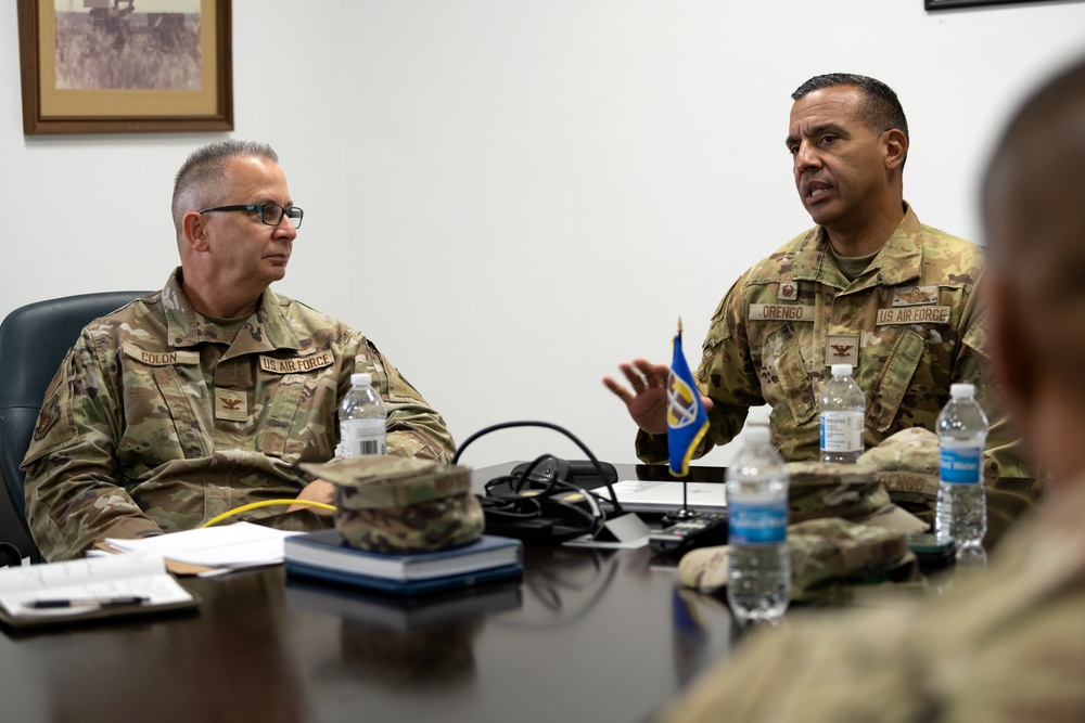 Command staff site visit at Punta Borinquen Air National Guard Station