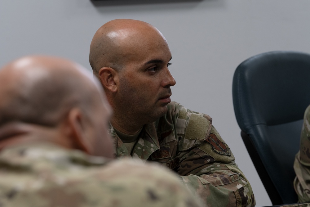 Command staff site visit at Punta Borinquen Air National Guard Station