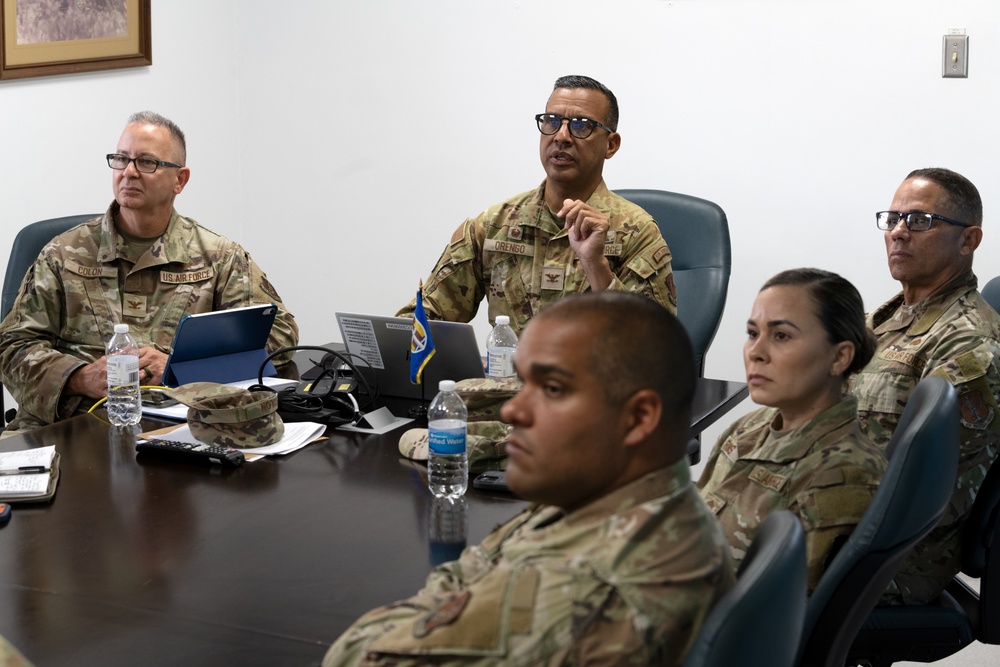 Command staff site visit at Punta Borinquen Air National Guard Station