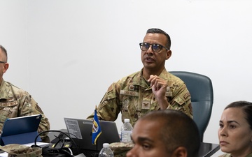 Command staff site visit at Punta Borinquen Air National Guard Station