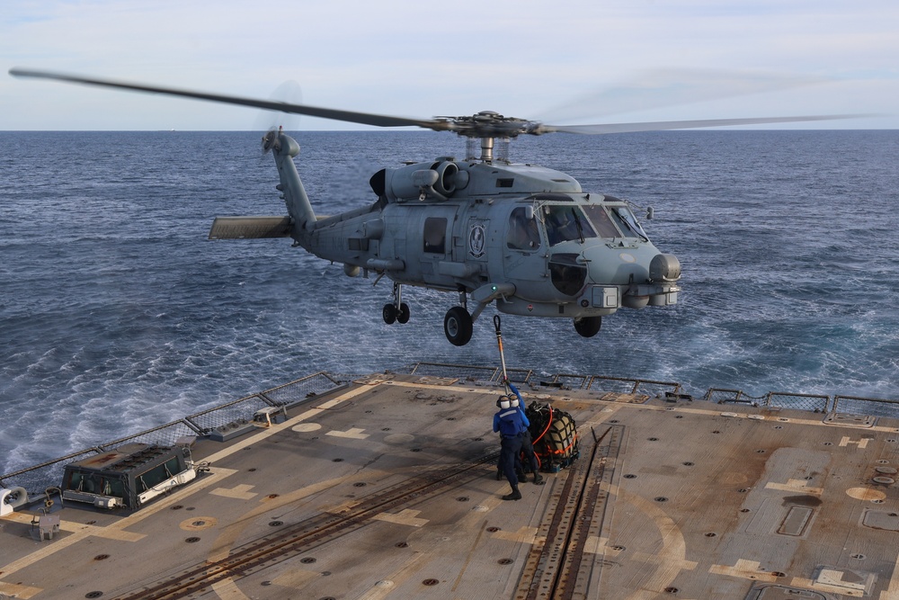 Vertical Replenishment aboard USS Paul Ignatius (DDG 117)