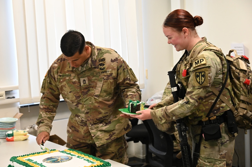 USAG Stuttgart hosts cake-cutting ceremony to celebrate 84th anniversary of the U.S. Army Military Police Corps