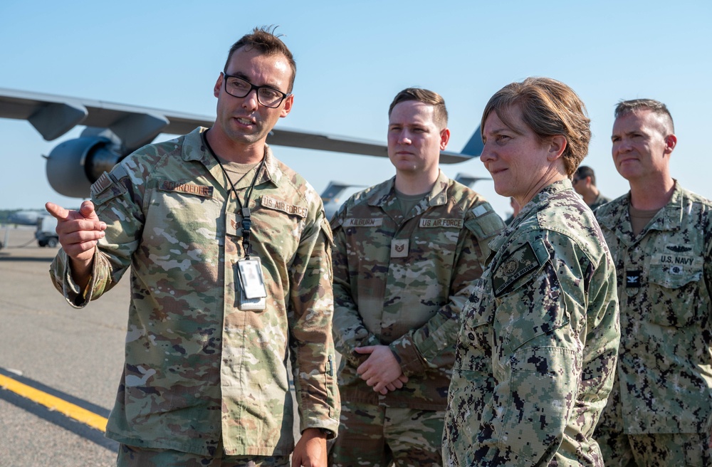 U.S. TRANSCOM Chief of Staff visits Joint Base Charleston