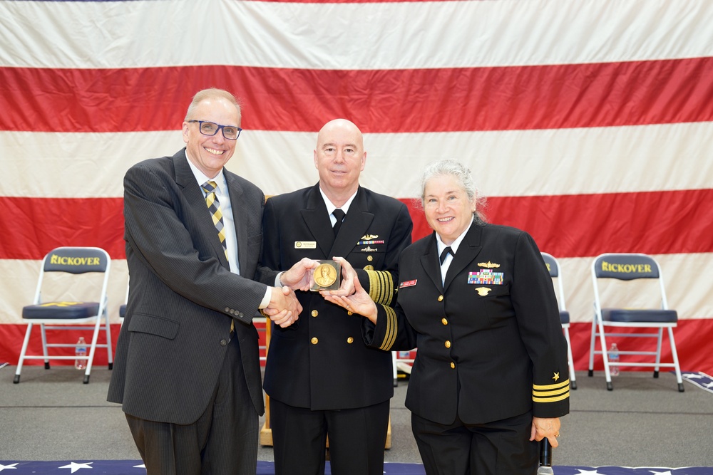 Admiral Houston Visits Rickover Naval Academy Cadets
