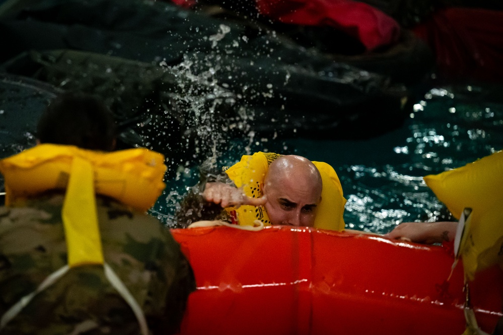 SERE Water Training: 100th ARW Command Chief takes on the Challenge