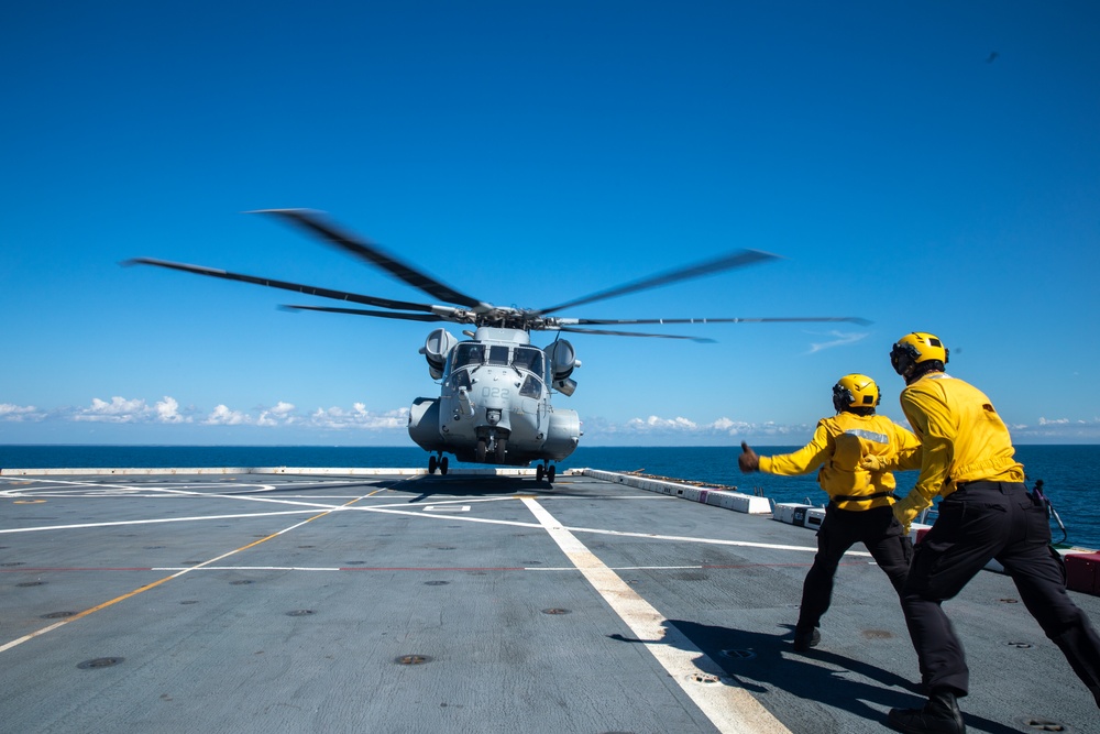 Marines Embark USS Arlington (LPD 24) During UNITAS 2025