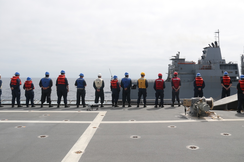 USS SAVANNAH Underway Replenishment at Sea with B.A.P. TACNA