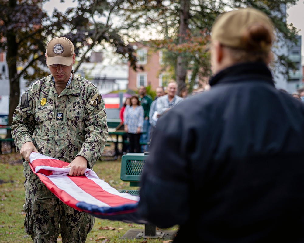 PNSY Retire Flag Danna Eddy