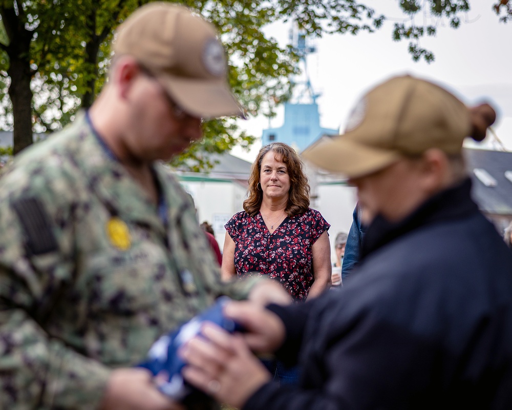 PNSY Retire Flag Danna Eddy