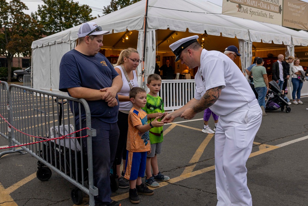 Sailors Parade at the Big E during Hartford-Springfield Navy Week
