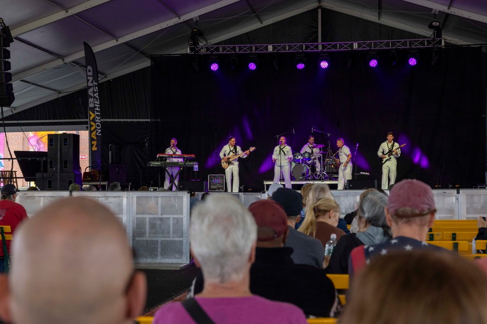 Navy Band Northeast Rhode Island Sound performs at The Big E during Hartford-Springfield Navy Week