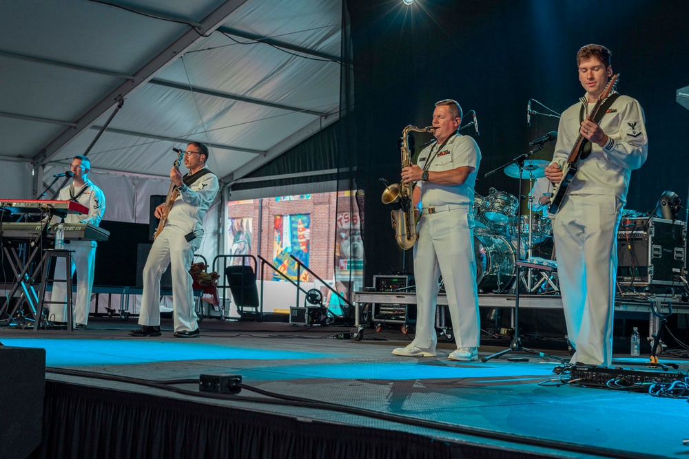 Navy Band Northeast Performs at The Big E during Connecticut River Valley Navy Week