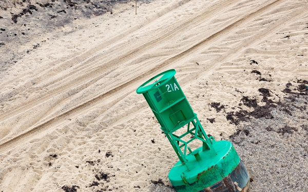 Connecticut Army National Guard partners with Coast Guard to dislodge beached buoy