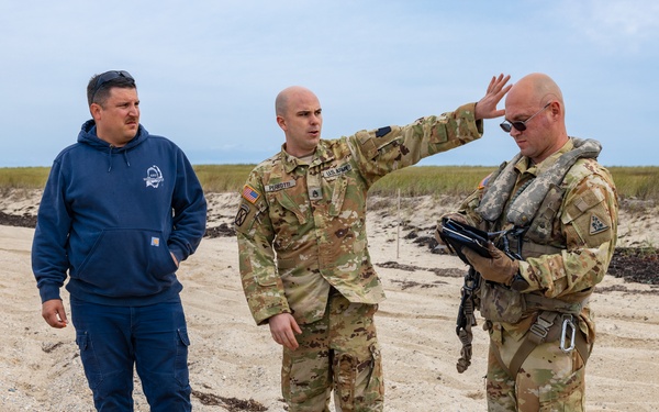 Connecticut Army National Guard partners with Coast Guard to dislodge beached buoy