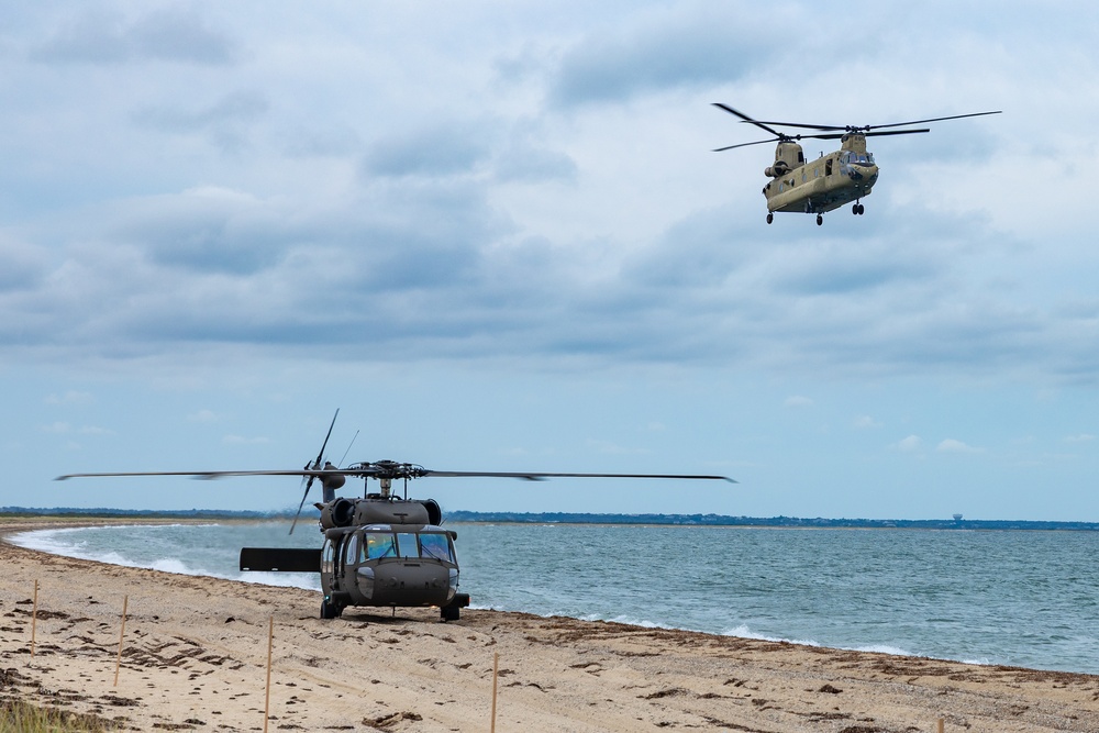 Connecticut Army National Guard partners with Coast Guard to dislodge beached buoy