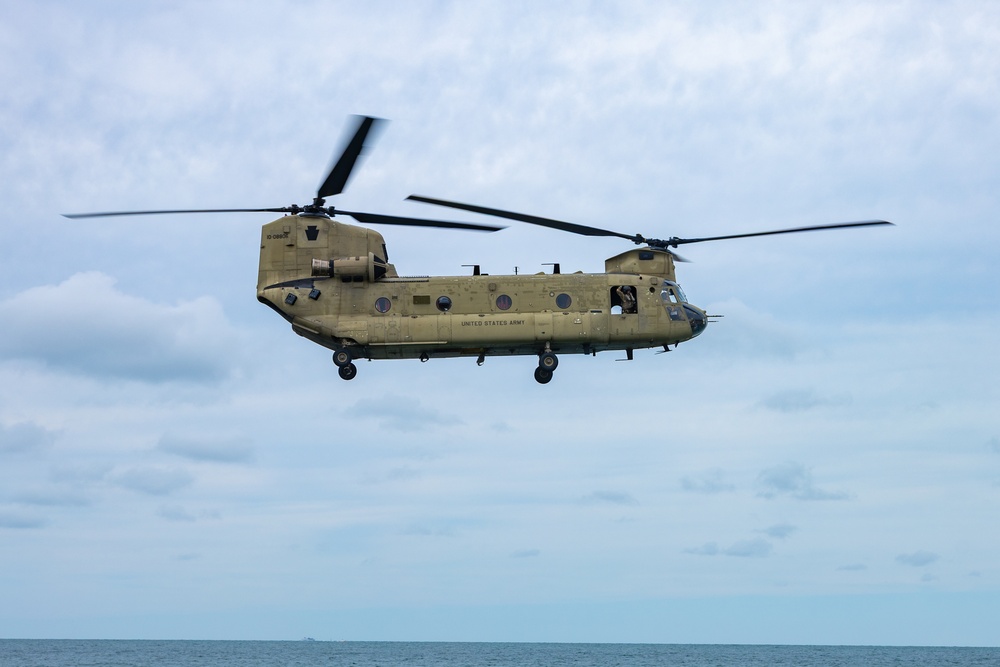 Connecticut Army National Guard partners with Coast Guard to dislodge beached buoy