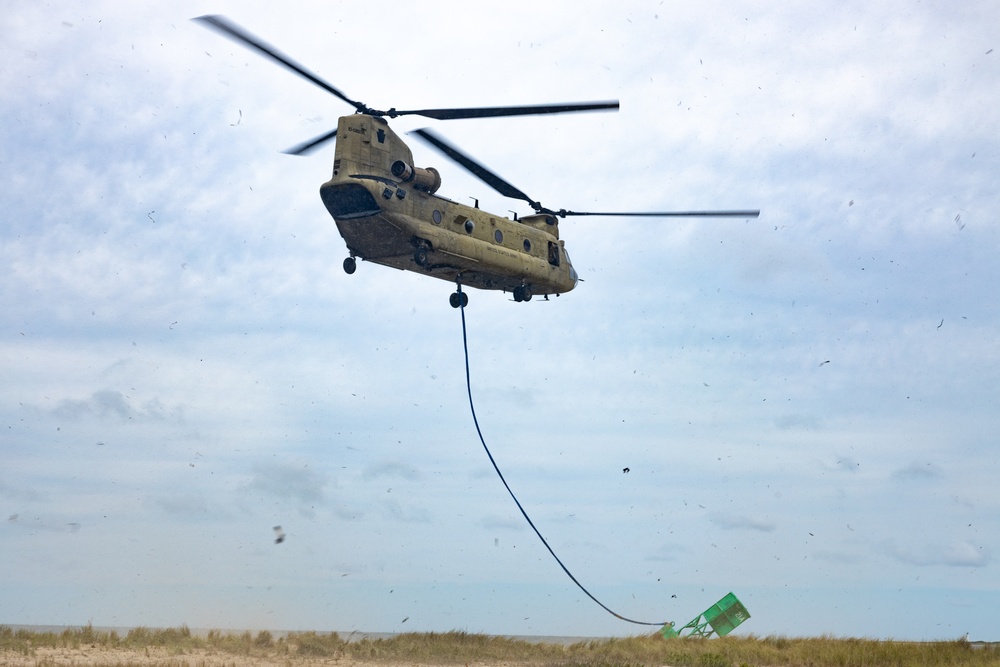 Connecticut Army National Guard partners with Coast Guard to dislodge beached buoy