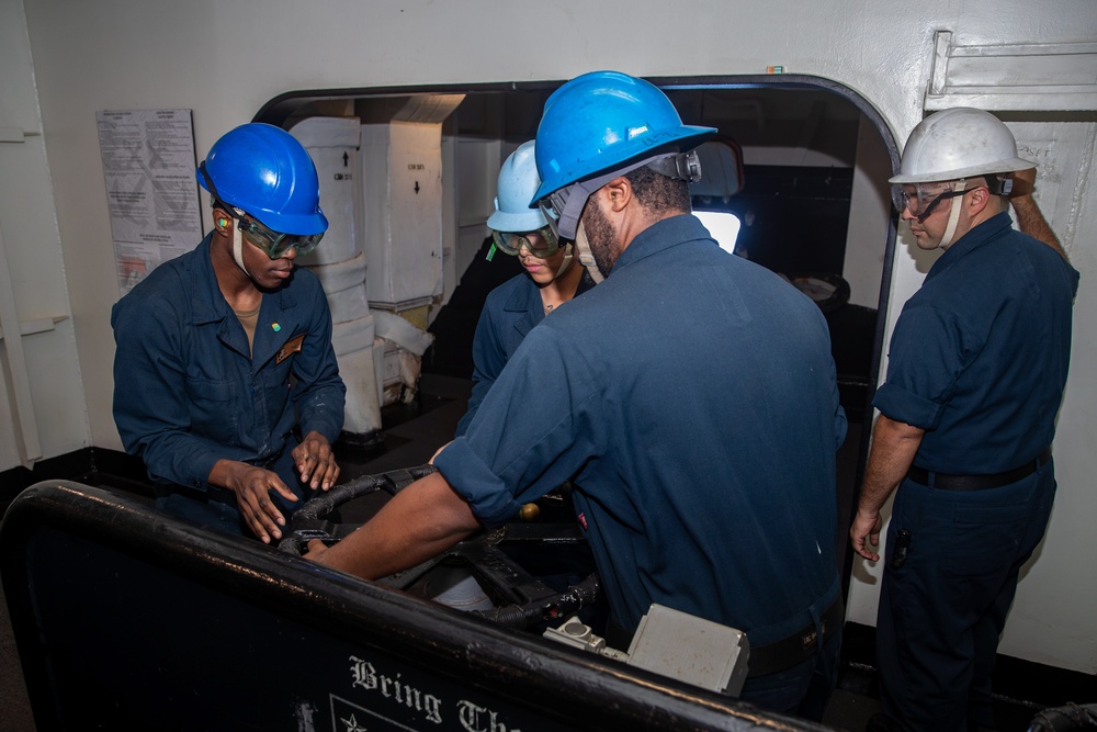 Abraham Lincoln conducts routine operations