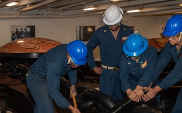 Abraham Lincoln conducts routine operations