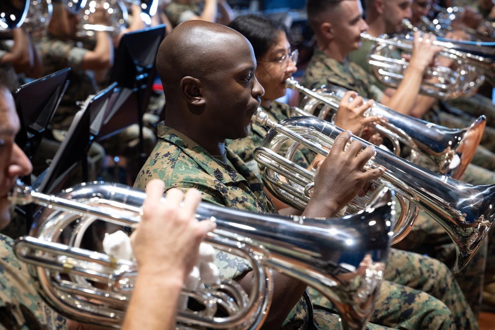 U.S. Navy Band Rehearses with The Commandant's Own