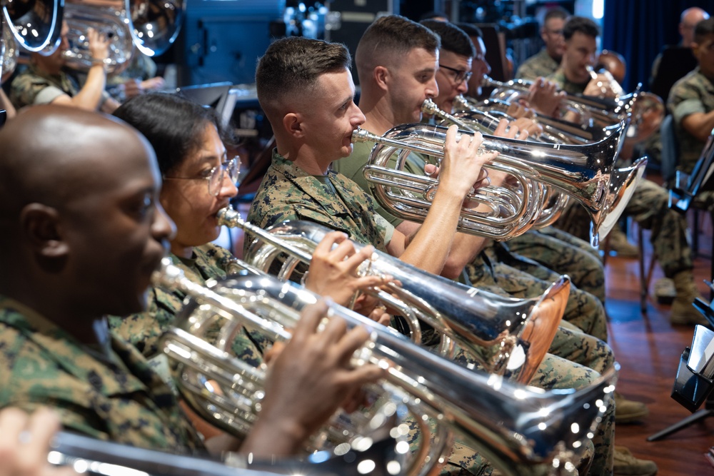 U.S. Navy Band Rehearses with The Commandant's Own