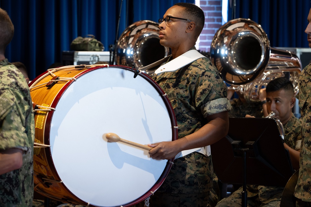 U.S. Navy Band Rehearses with The Commandant's Own