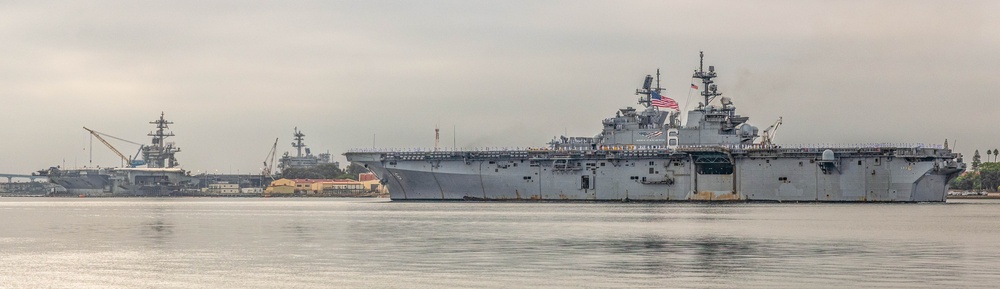 USS America Arrives in San Diego