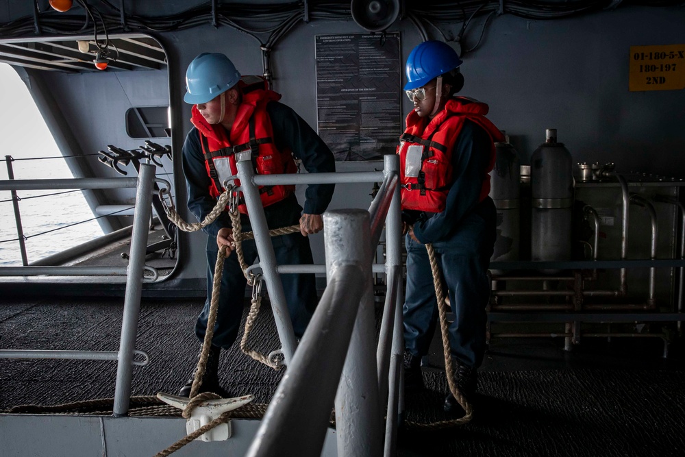 Abraham Lincoln conducts routine operations