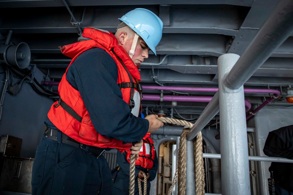 Abraham Lincoln conducts routine operations