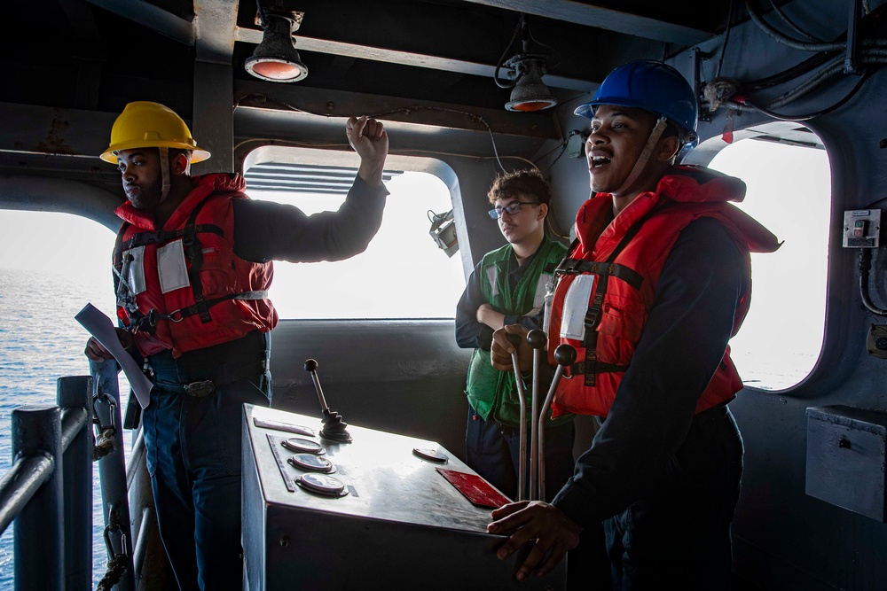 Abraham Lincoln conducts routine operations