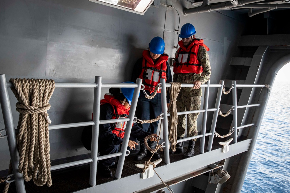 Abraham Lincoln conducts routine operations