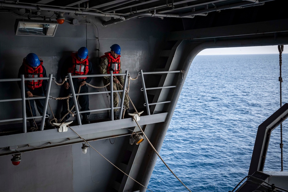 Abraham Lincoln conducts routine operations