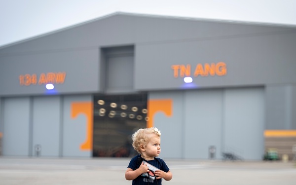 Flight line family at the 134th Air Refueling Wing