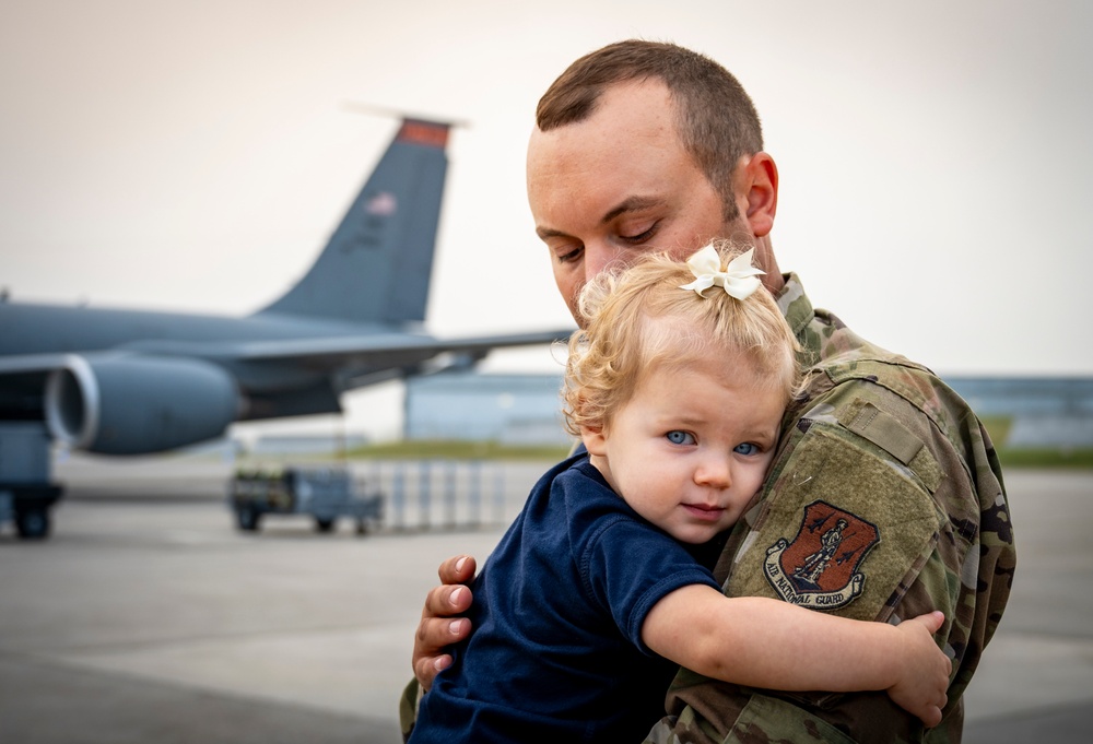 Flight line family at the 134th Air Refueling Wing