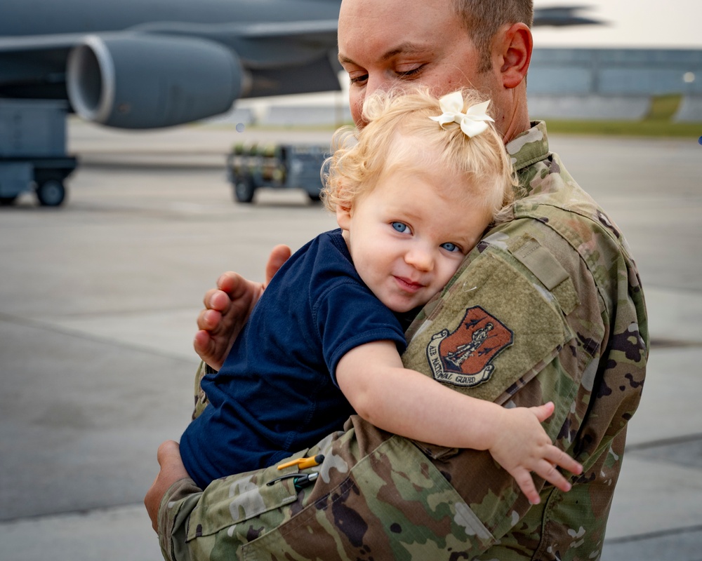 Flight line family at the 134th Air Refueling Wing