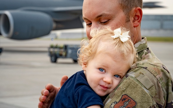 Flight line family at the 134th Air Refueling Wing