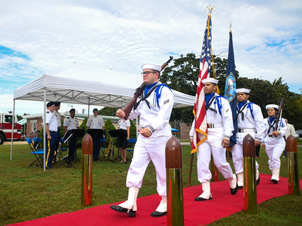 Naval Submarine Base New London Holds of Change of Command Ceremony