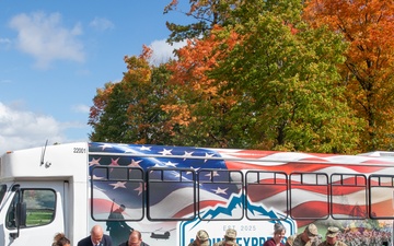Fort Drum Hosts Ribbon-Cutting Ceremony for the Alpine Express Fort Drum Suttle Service