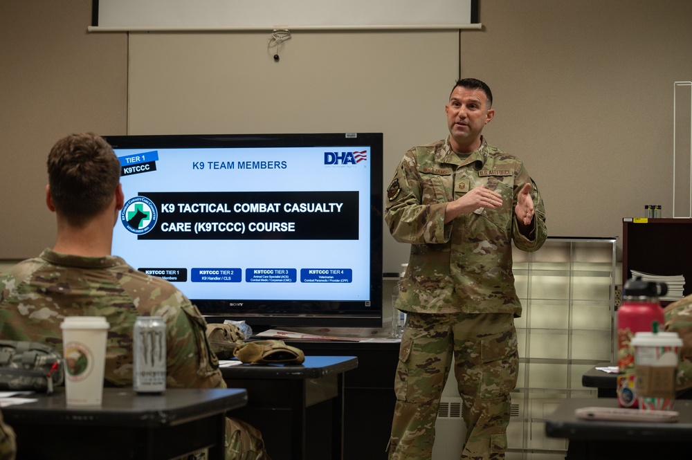 K9 TCCC training held at Eielson AFB
