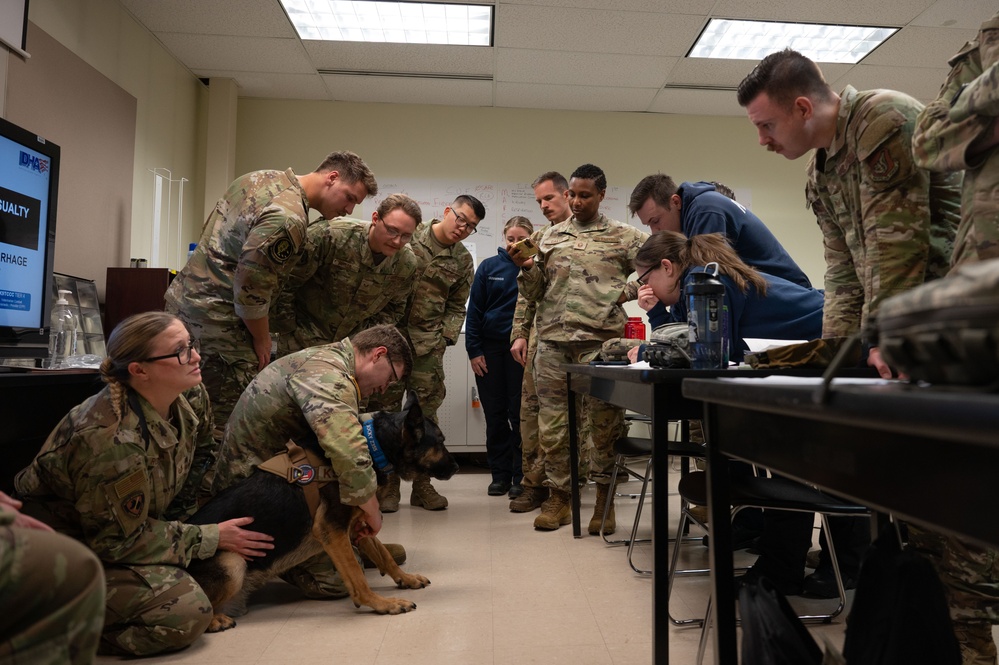 K9 TCCC training held at Eielson AFB