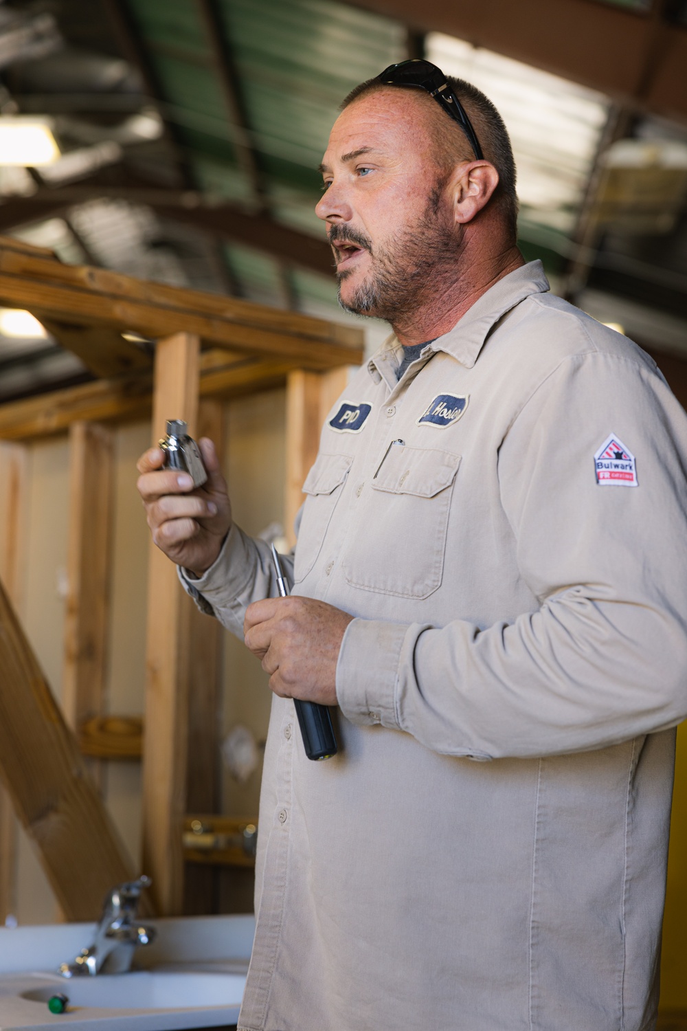 Marines receive self-help training for Operation Clean Sweep lll