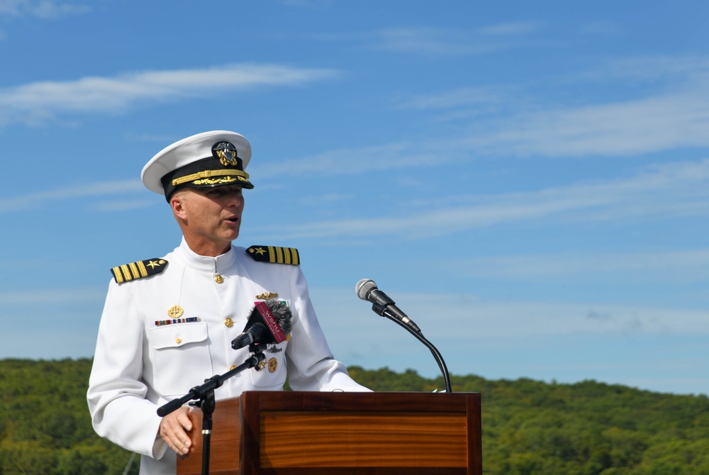 Naval Submarine Base New London Holds a Change of Command Ceremony
